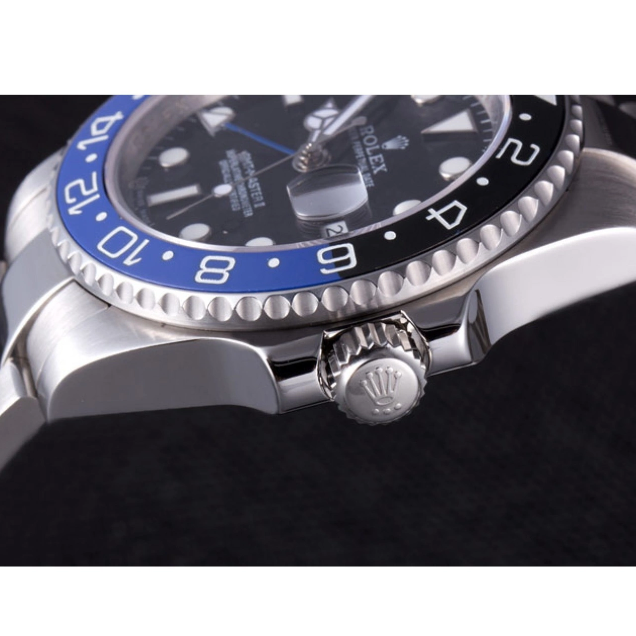 Aaa replica watch BLUE 2013 621393 Rolex rl431 BLACK MASTER GMT II BEZEL 0803